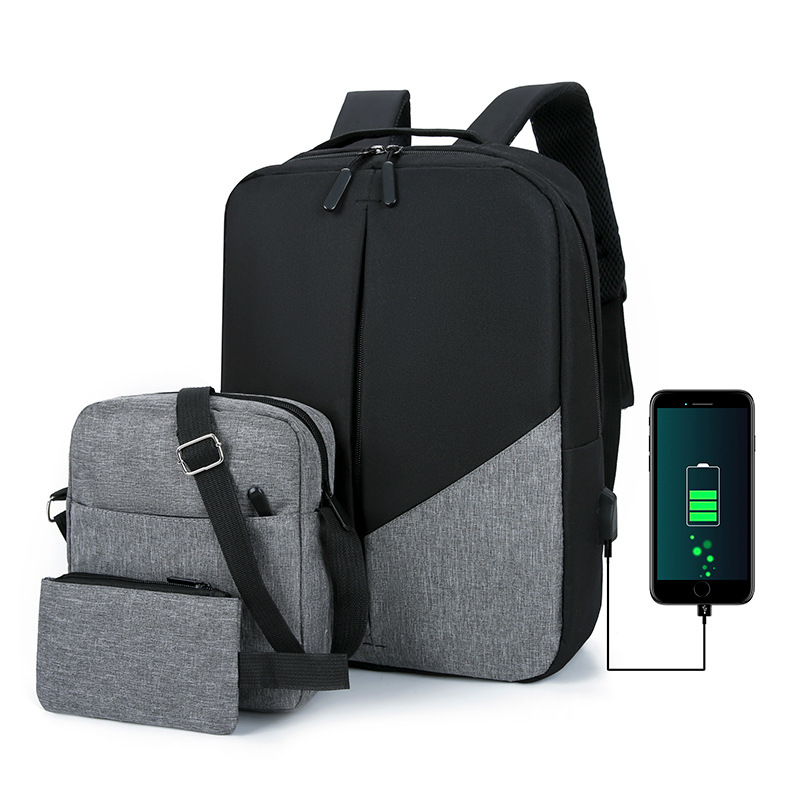 Backpacks - Men's Backpack Set with Large Capacity