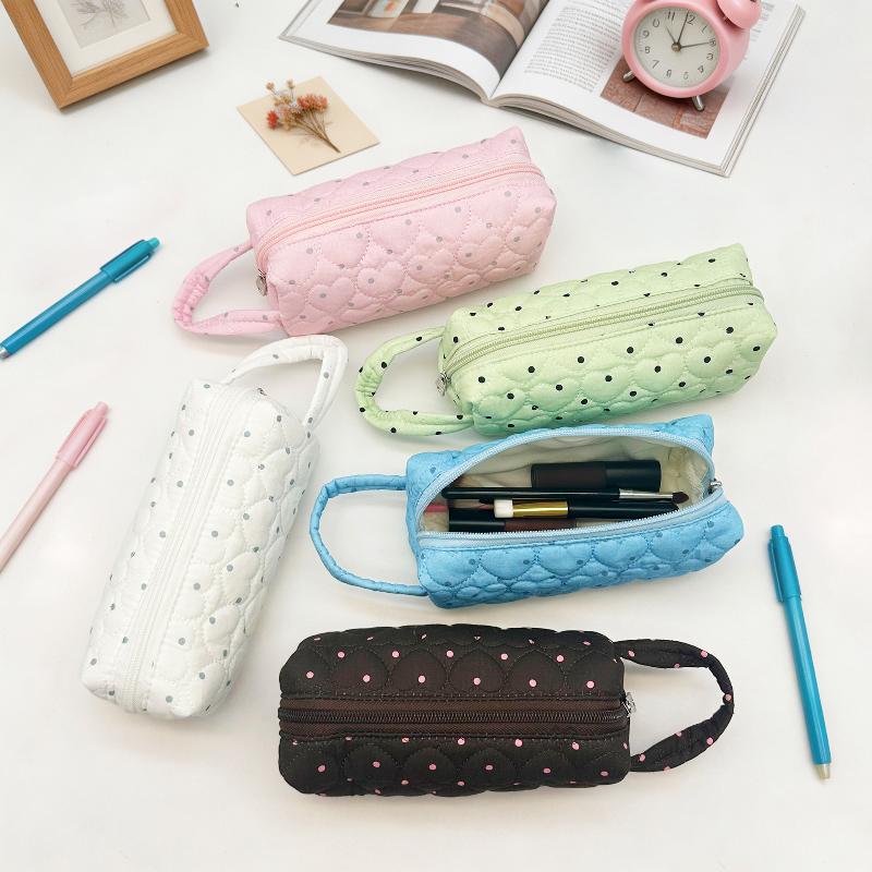 Portable Polka Dot Cosmetic Ba - đánh giá và giá Cosmetic Bags
