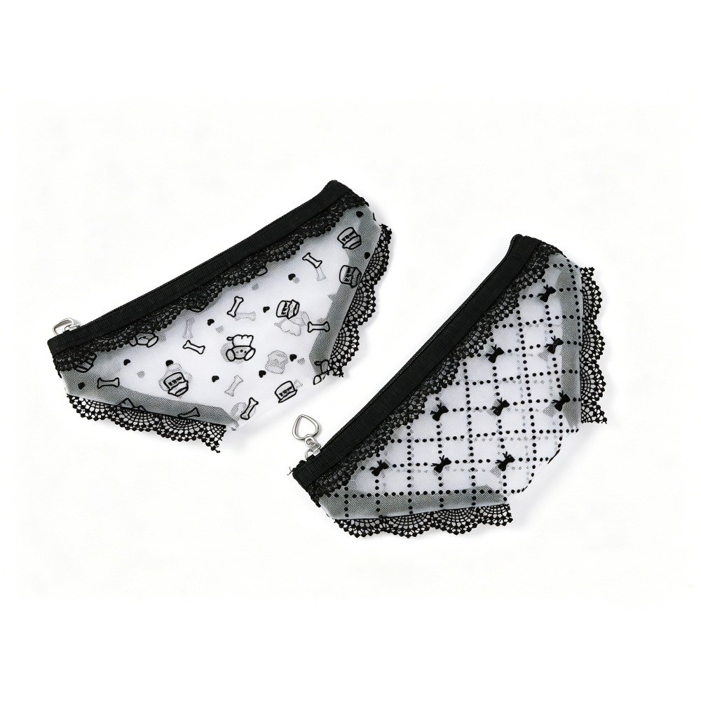 Cute Lace Mesh Storage Pouch B - đánh giá và giá Cosmetic Bags