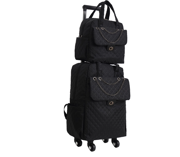 Women Carry on hand Luggage Ro - đánh giá và giá Foldable Rolling Luggage Bag