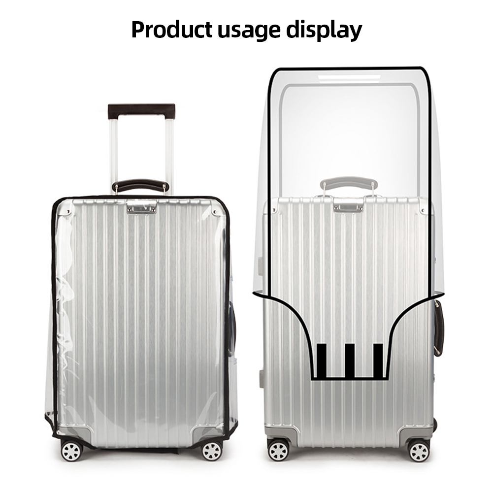 18-30inch Clear Suitcase Cover - đánh giá và giá Luggage Protective Cover Transparent