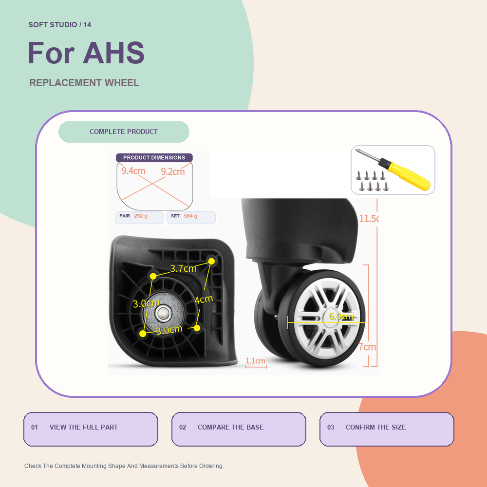 Travel Luggage Caster Replacem - đánh giá và giá Silent Replacement Luggage Wheels