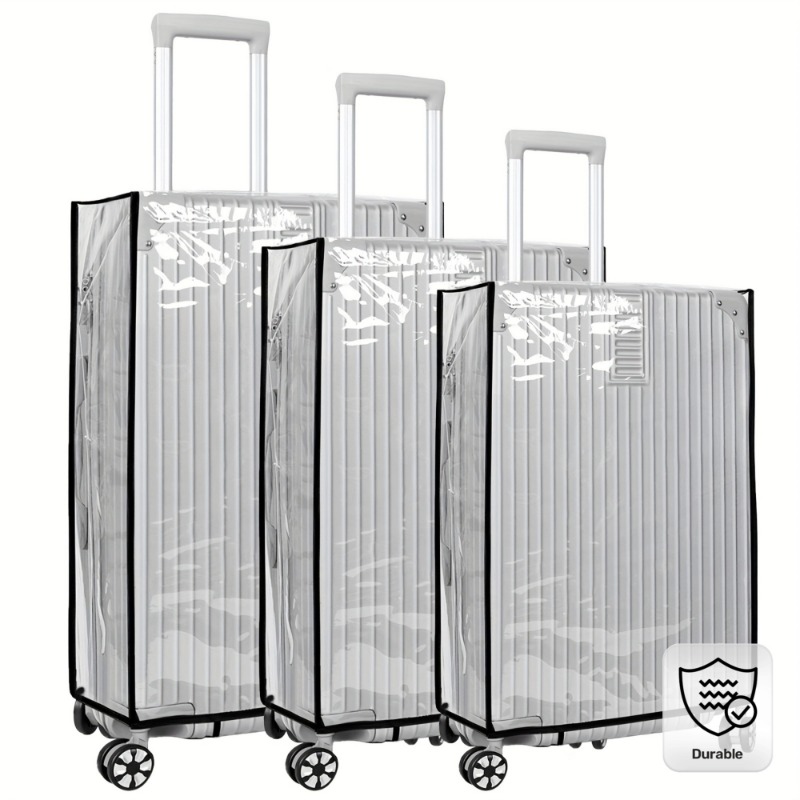 3pcs Stretchy Clear PVC Luggag - đánh giá và giá Luggage Protective Cover Transparent