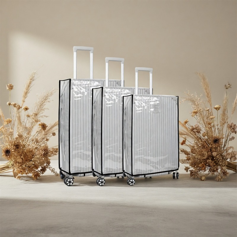 3pcs Stretchy Clear PVC Luggag - đánh giá và giá Luggage Protective Cover Transparent