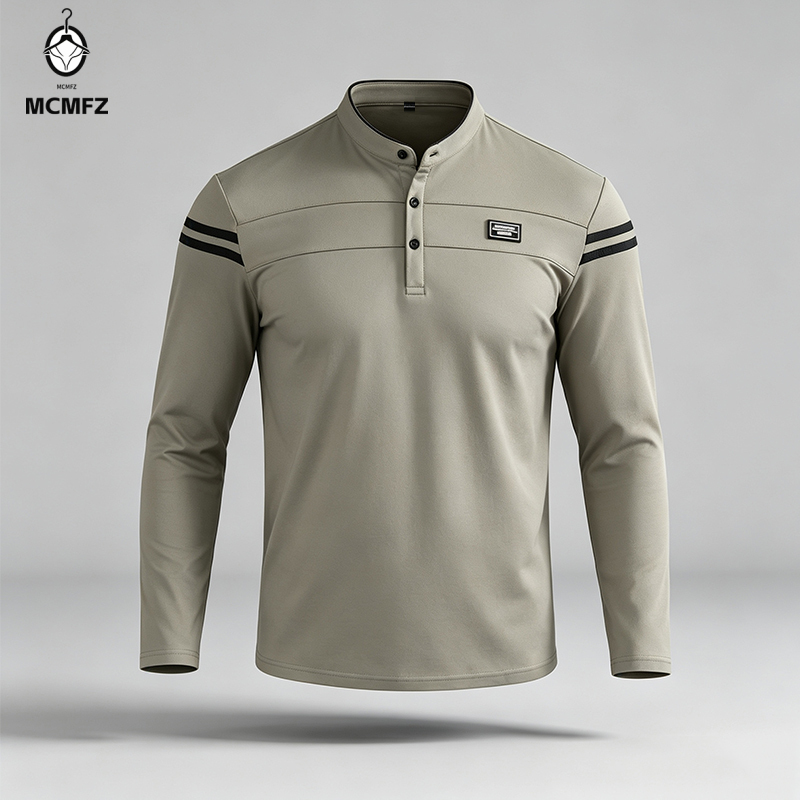 Male Urban Long Sleeve Polo Sh - đánh giá và giá Handbags