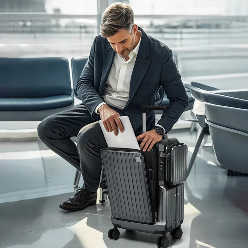 Front Opening Carry On Luggage - đánh giá và giá Spinner Wheel Rolling Suitcase 20 Inch
