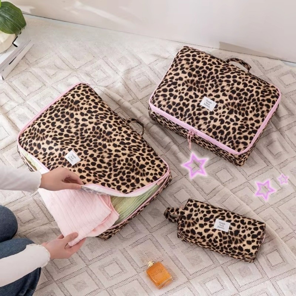 New Waterproof Leopard Makeup  - đánh giá và giá Cosmetic Bags