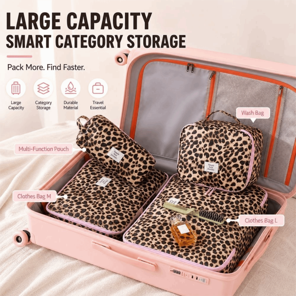 New Waterproof Leopard Makeup  - đánh giá và giá Cosmetic Bags