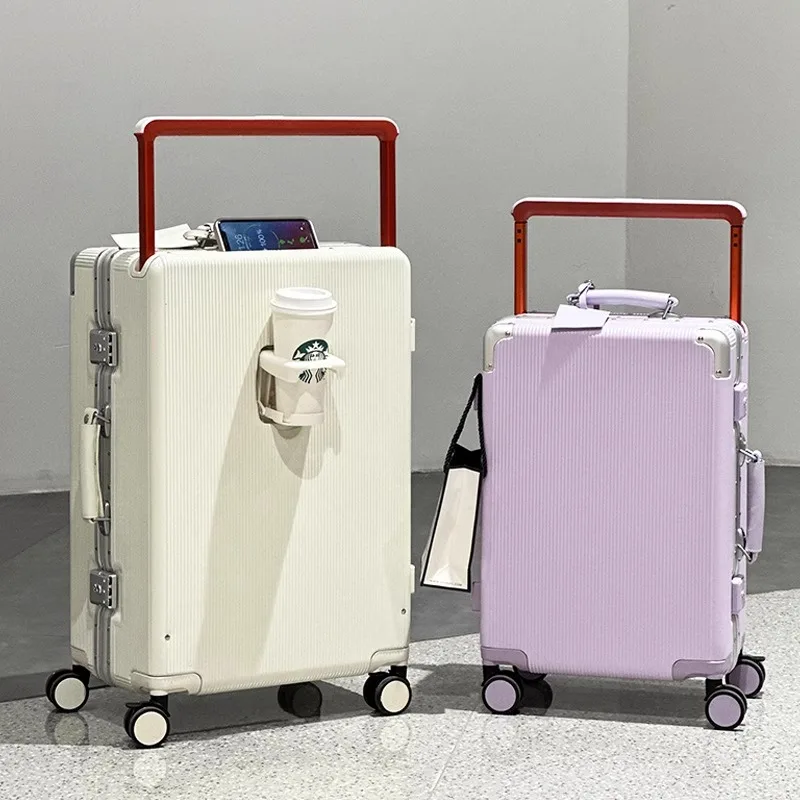 High-Quality PC Wide-Handle Lu - đánh giá và giá Aluminum Frame Carry On Luggage