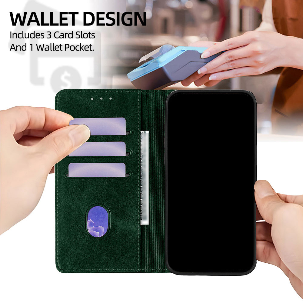 Magnetic Leather Floral patter - đánh giá và giá Wallets