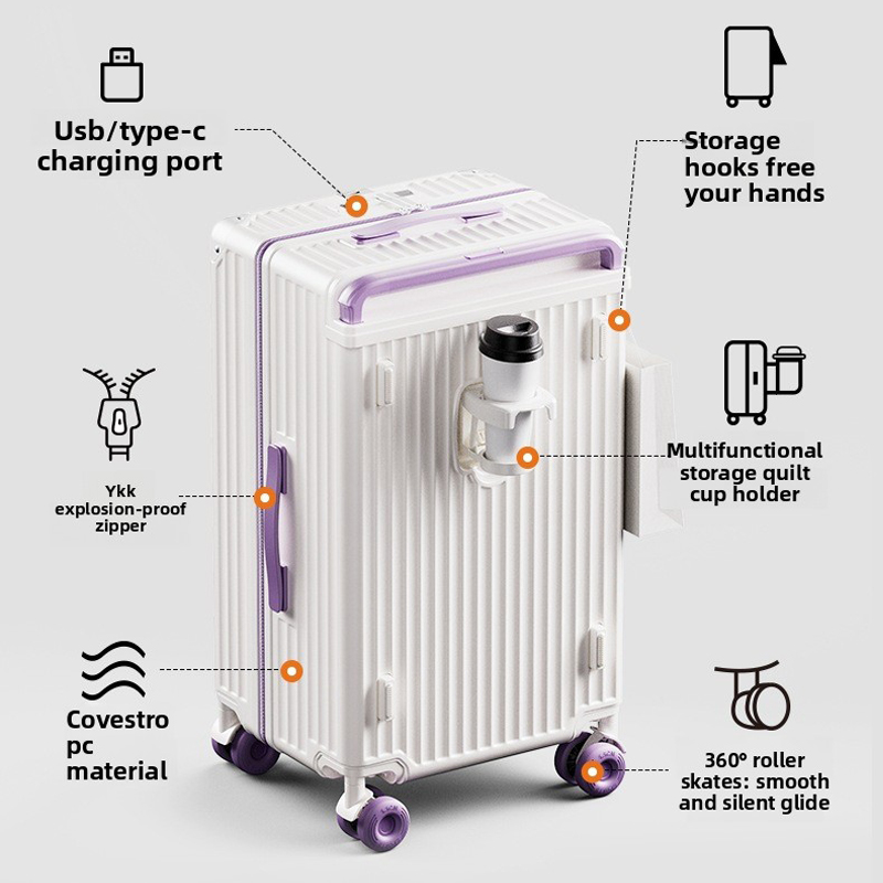 20/24/28/30 Inch Wide Pull Rod - đánh giá và giá Spinner Wheel Rolling Suitcase 20 Inch