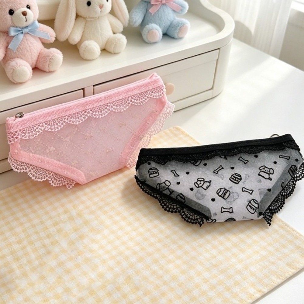 Cute Lace Mesh Storage Pouch B - đánh giá và giá Cosmetic Bags