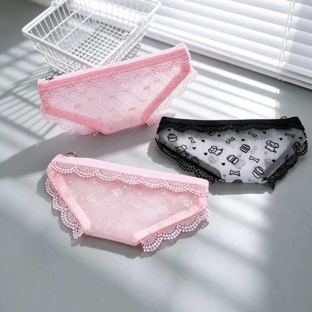 Cute Lace Mesh Storage Pouch B - đánh giá và giá Cosmetic Bags